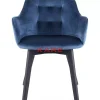 KARE Design Stühle-Armlehnstuhl Black Lady Velvet Blau