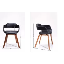 KARE Design Stühle-Armlehnstuhl Costa Walnut