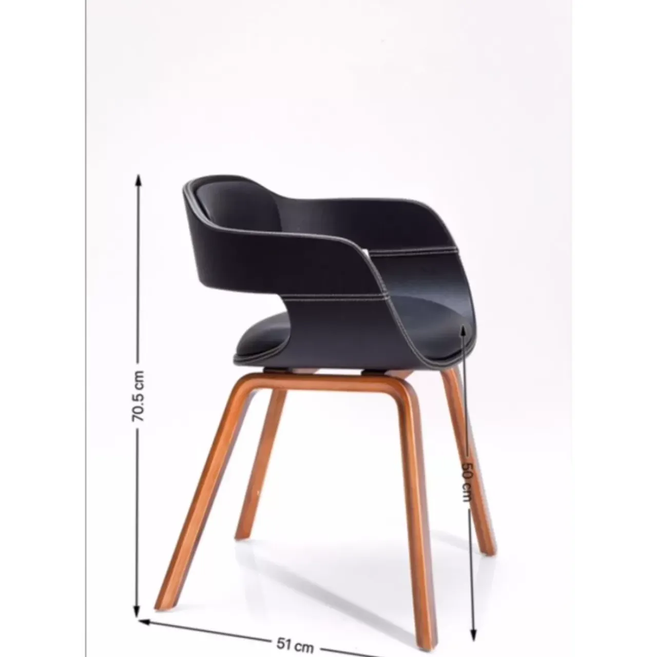 KARE Design Stühle-Armlehnstuhl Costa Walnut