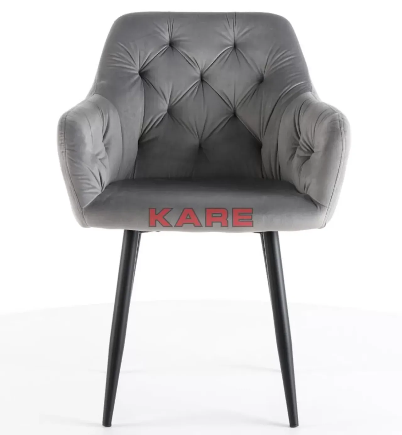 KARE Design Stühle-Armlehnstuhl Kira Grau