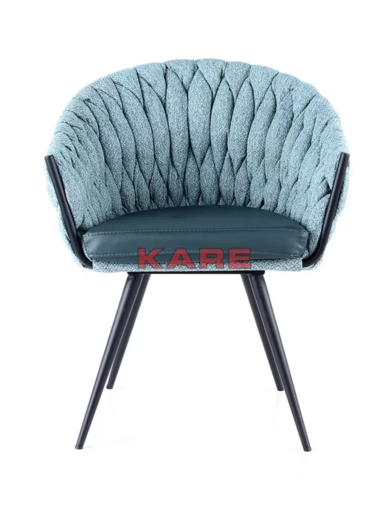 KARE Design Stühle-Armlehnstuhl Knot Petrol