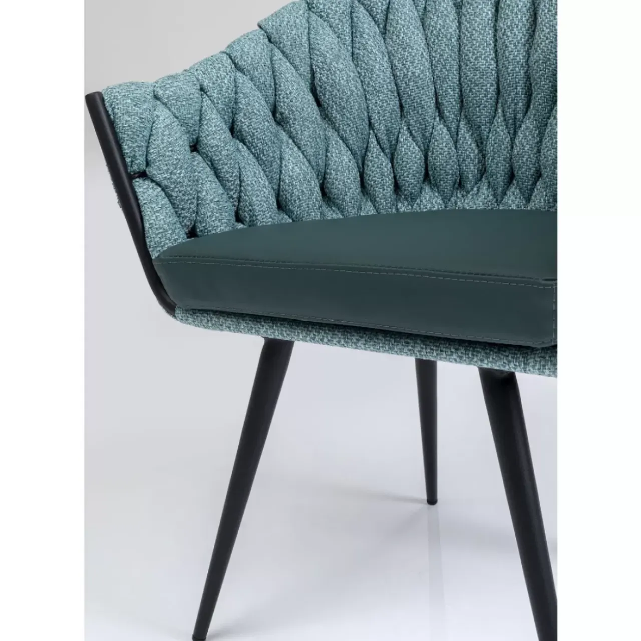 KARE Design Stühle-Armlehnstuhl Knot Petrol