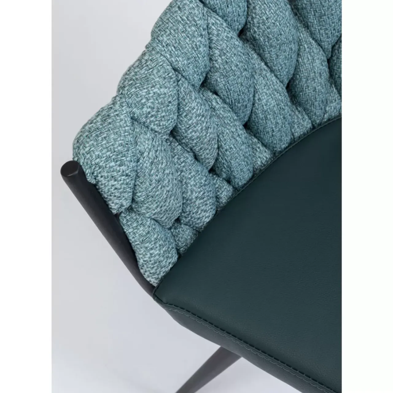 KARE Design Stühle-Armlehnstuhl Knot Petrol