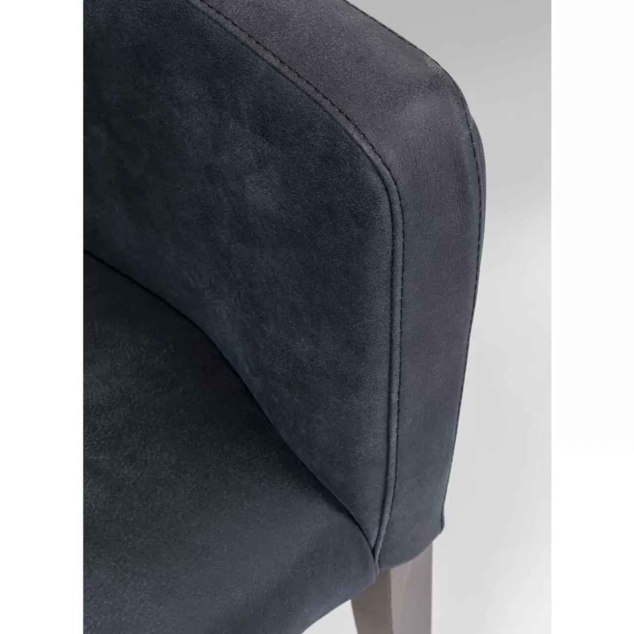KARE Design Stühle-Armlehnstuhl Mode Leder Anthrazit
