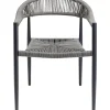 KARE Design Outdoormöbel-Armlehnstuhl Palma Grau
