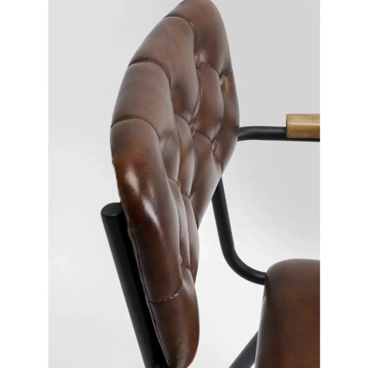 KARE Design Stühle-Armlehnstuhl Salsa Leder Braun
