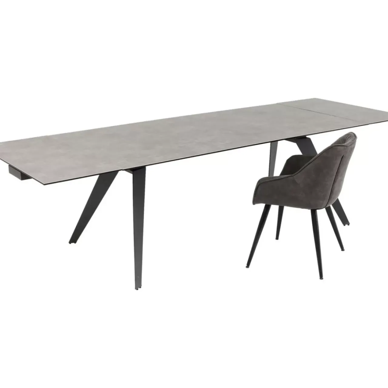 KARE Design Tische-Ausziehtisch Amsterdam Dunkel 200(45+45)X100Cm