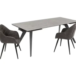 KARE Design Tische-Ausziehtisch Amsterdam Dunkel 200(45+45)X100Cm