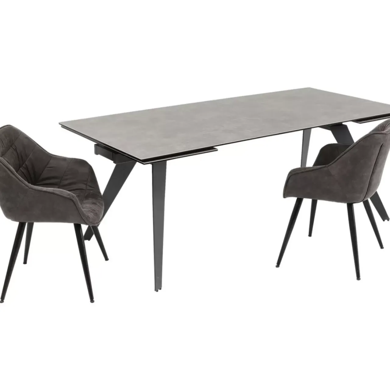KARE Design Tische-Ausziehtisch Amsterdam Dunkel 200(45+45)X100Cm