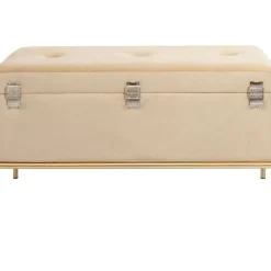 KARE Design Sitzbänke-Bank Buttons Storage Beige Klein