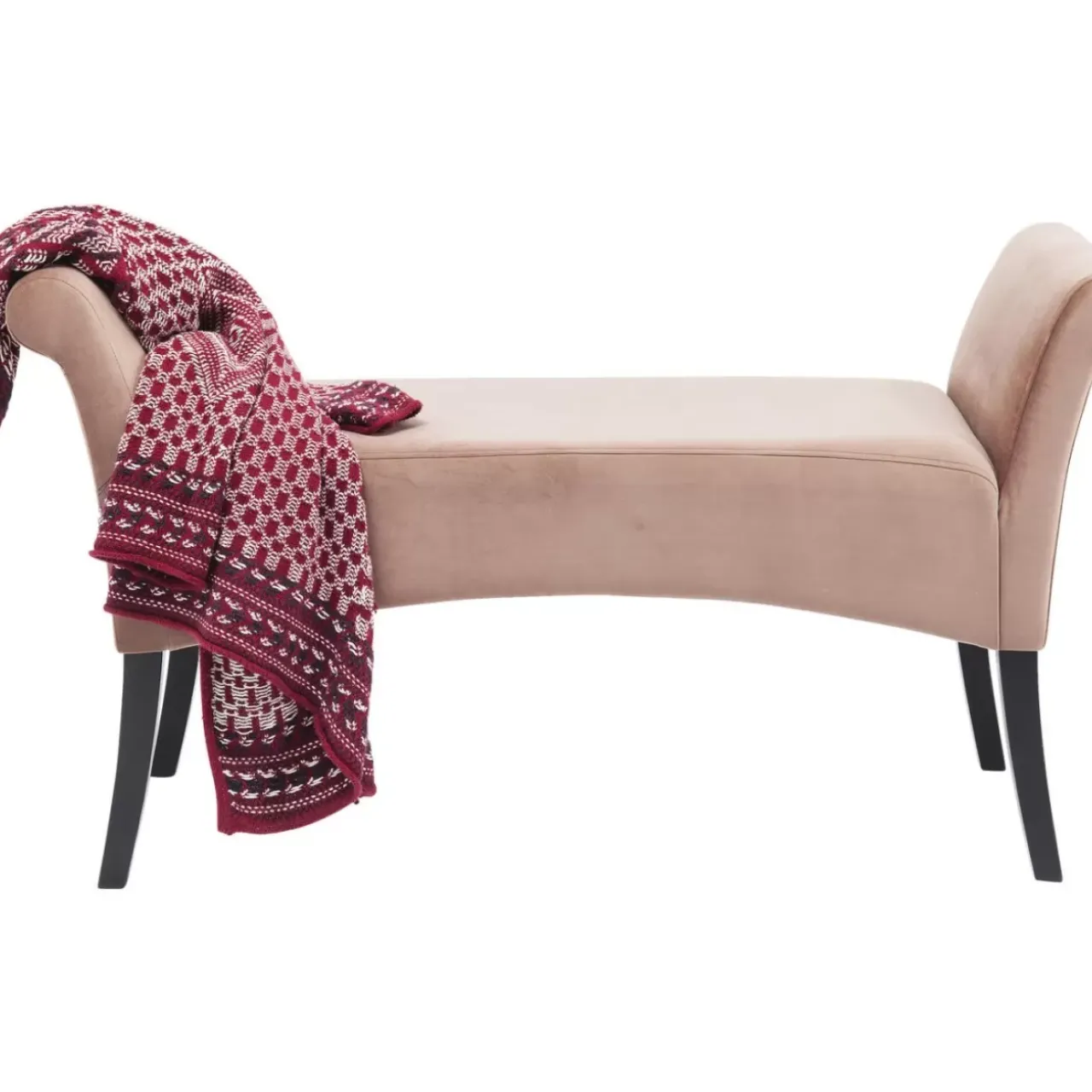 KARE Design Sitzbänke-Bank Motley Velvet Rose