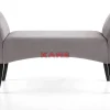 KARE Design Sitzbänke-Bank Motley Velvet Silvergrey