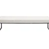 KARE Design Sitzbänke-Bank Smart Boucle Creme Schwarz 150Cm