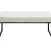 KARE Design Sitzbänke-Bank Smart Boucle Creme Schwarz 90Cm