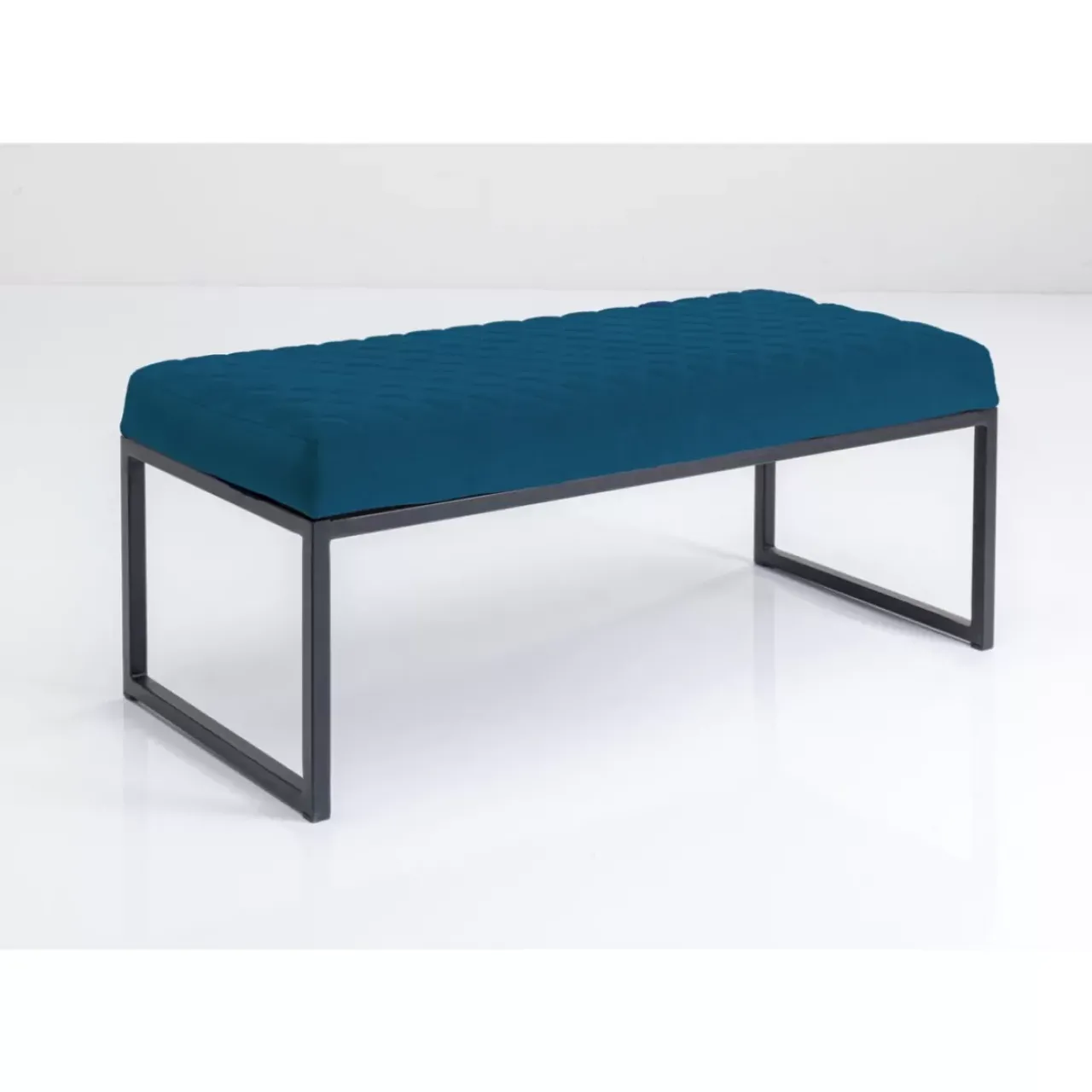 KARE Design Sitzbänke-Bank Smart Petrol Schwarz 90Cm