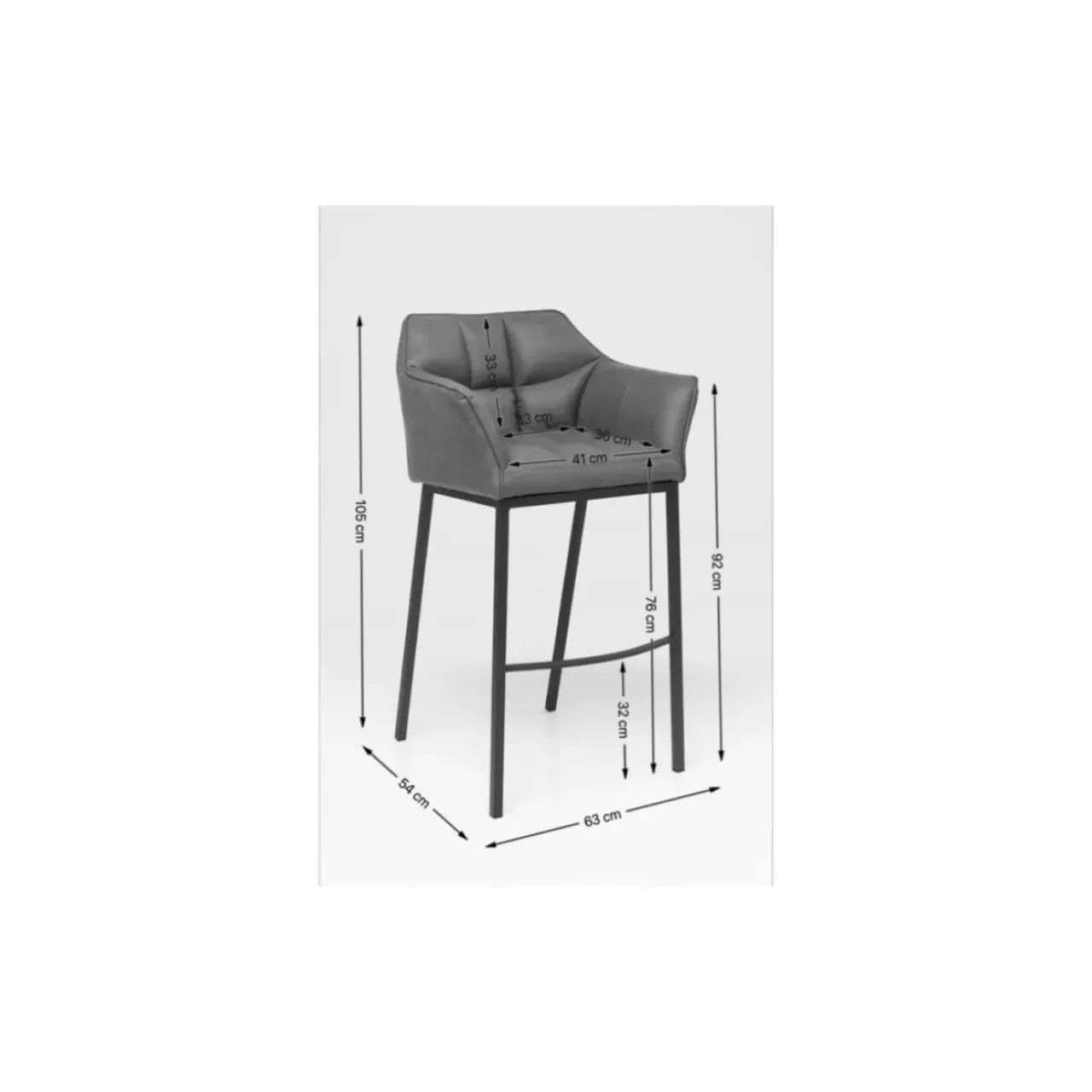KARE Design Sitzbänke-Barhocker Thinktank Quattro