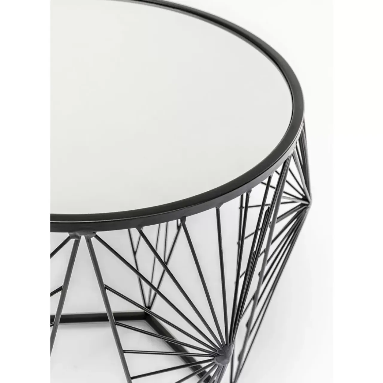 KARE Design Tische-Beistelltisch Cobweb Schwarz (2/Set)