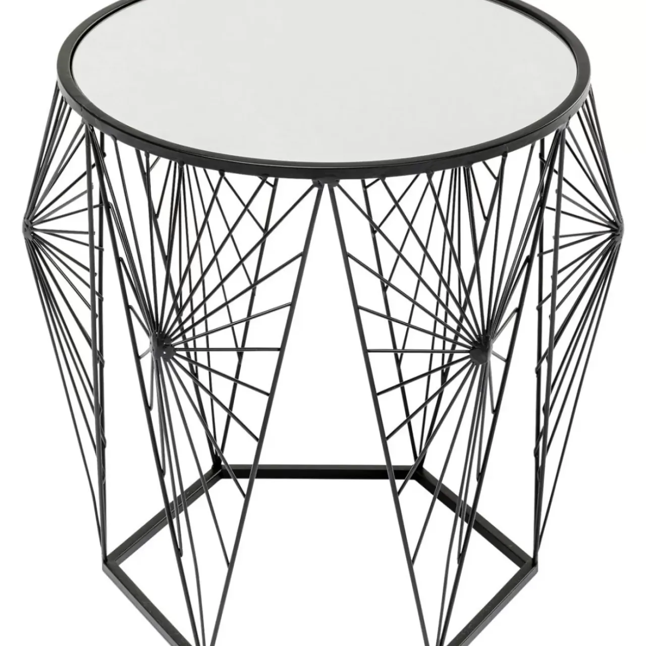 KARE Design Tische-Beistelltisch Cobweb Schwarz (2/Set)