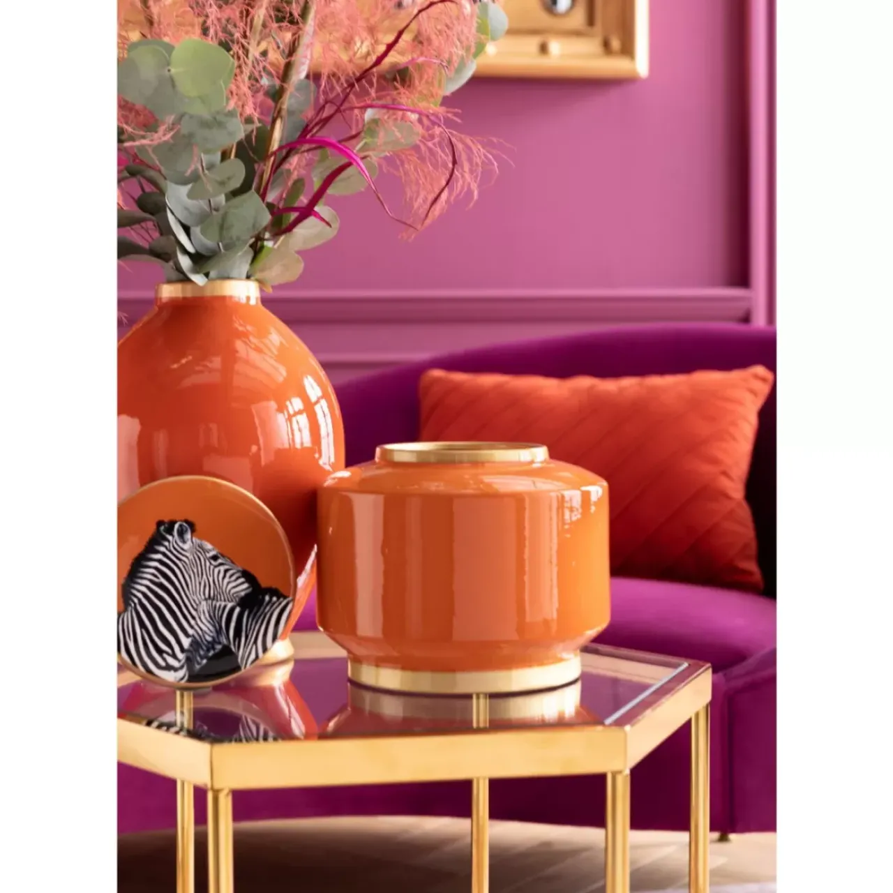 KARE Design Tische-Beistelltisch Comb Gold 55