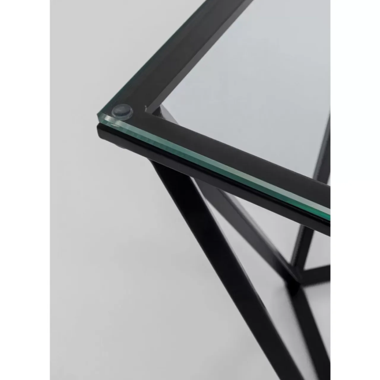 KARE Design Tische-Beistelltisch Cristallo Schwarz 50X50Cm