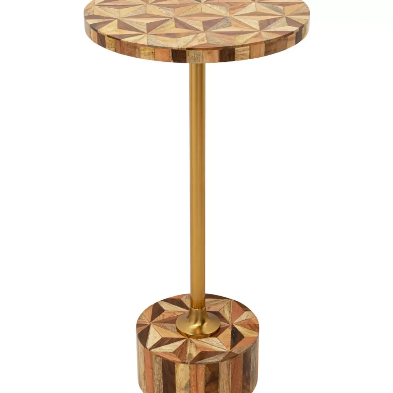 KARE Design Tische-Beistelltisch Domero Geo Braun O25Cm
