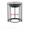 KARE Design Tische-Beistelltisch Electra (3/Set) O48Cm