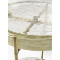 KARE Design Tische-Beistelltisch Ice Double O30Cm