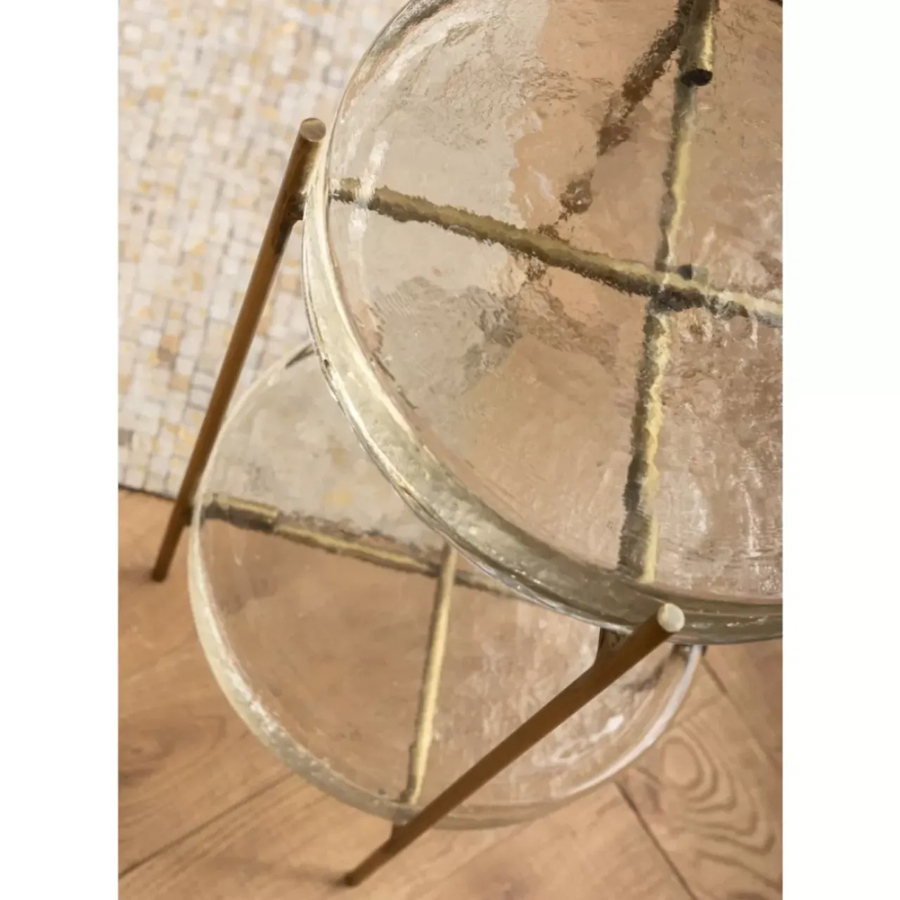 KARE Design Tische-Beistelltisch Ice Double O30Cm