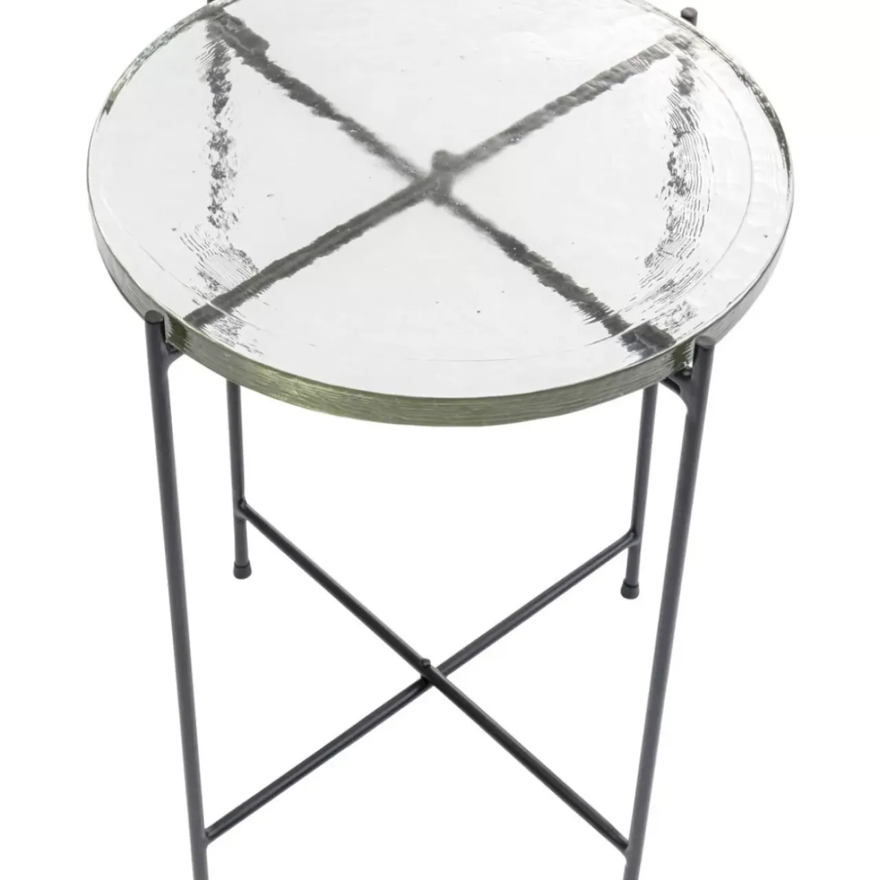 KARE Design Tische-Beistelltisch Ice Schwarz O40Cm