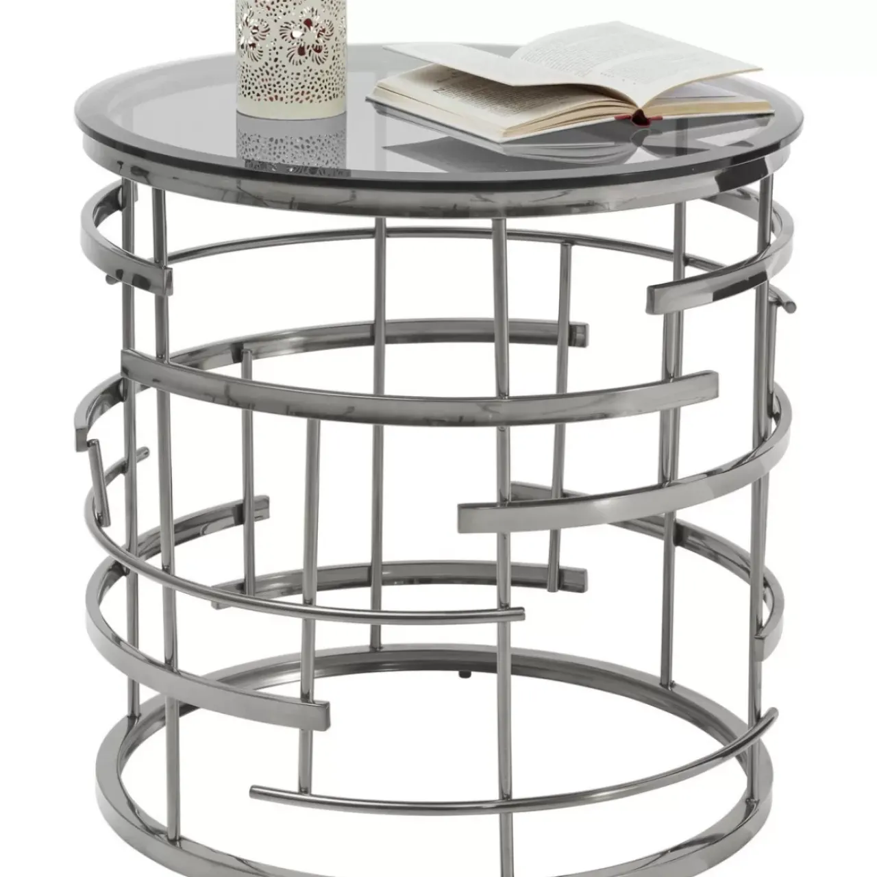 KARE Design Tische-Beistelltisch Jupiter Silber O55Cm