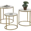 KARE Design Tische-Beistelltisch Limbo (3/Set) O45Cm