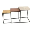 KARE Design Tische-Beistelltisch Loft Square Vintage (3/Set) 41X41Cm