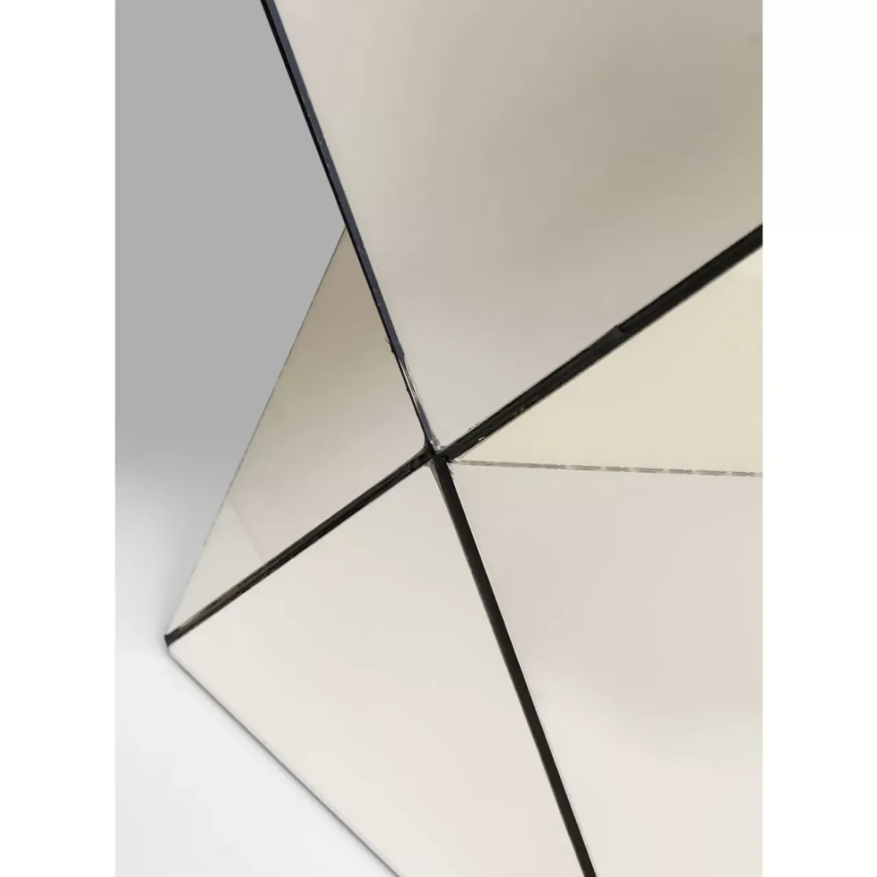 KARE Design Tische-Beistelltisch Luxury Triangle Champagne
