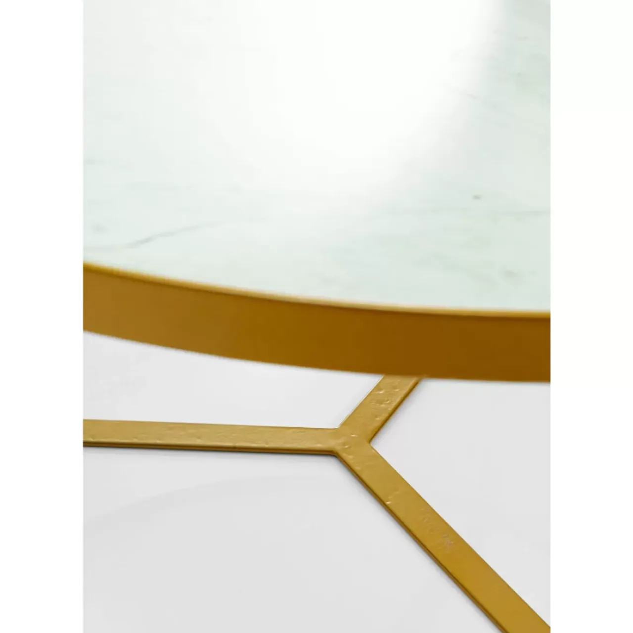 KARE Design Tische-Beistelltisch Marble Gold O55