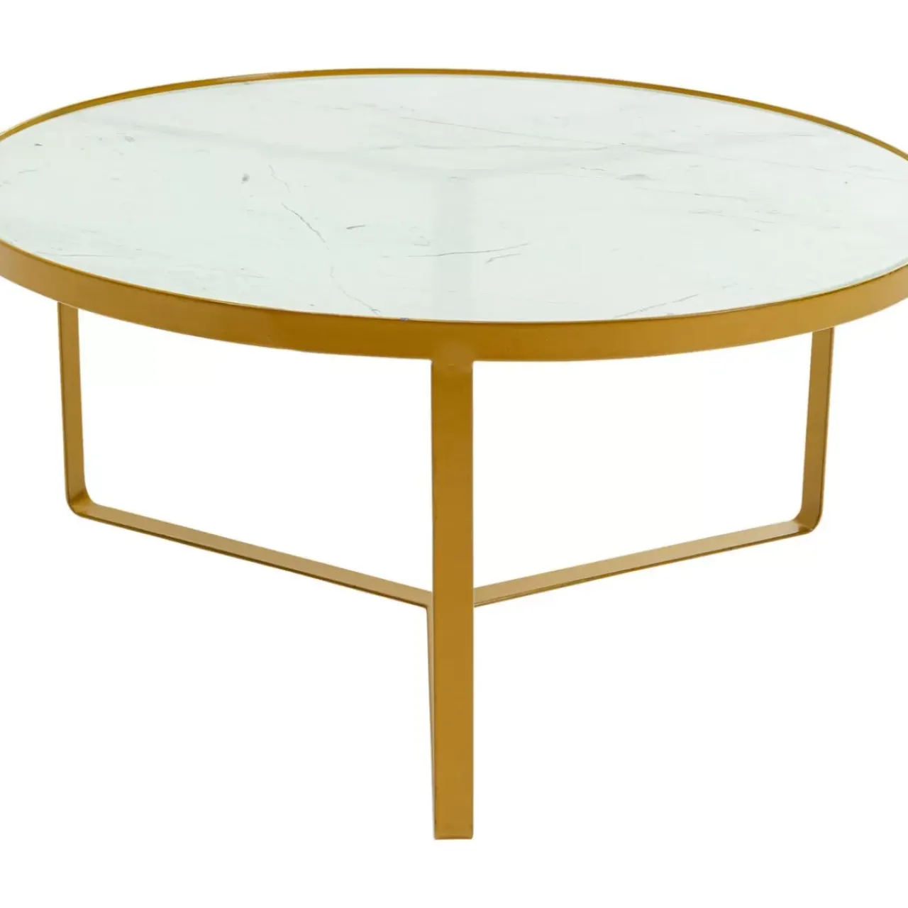 KARE Design Tische-Beistelltisch Marble Gold O55