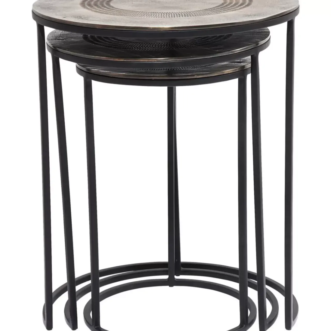 KARE Design Tische-Beistelltisch Marrakesh (3/Set) O48Cm