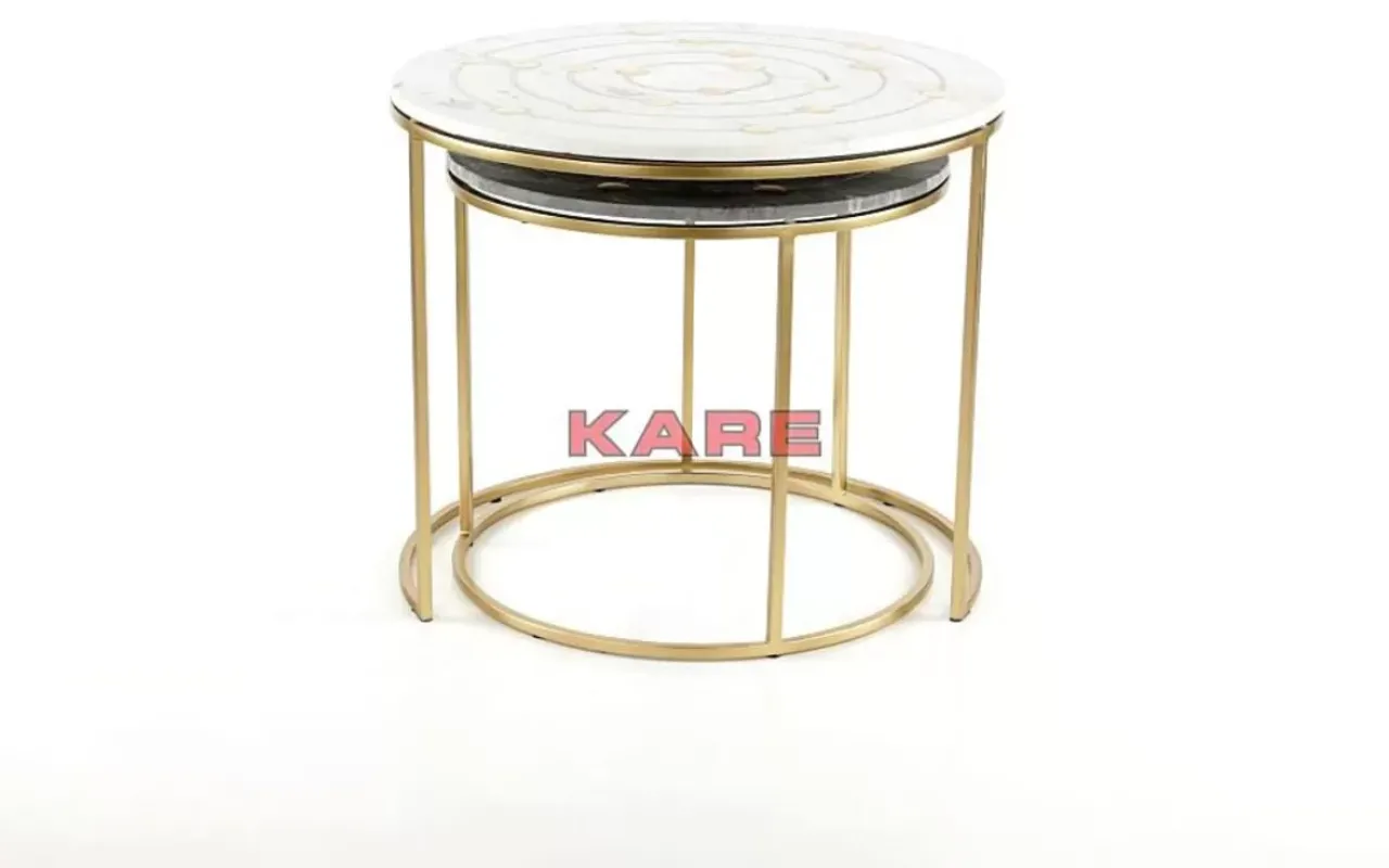 KARE Design Tische-Beistelltisch Mystic Round Klein (2/Set) O61Cm