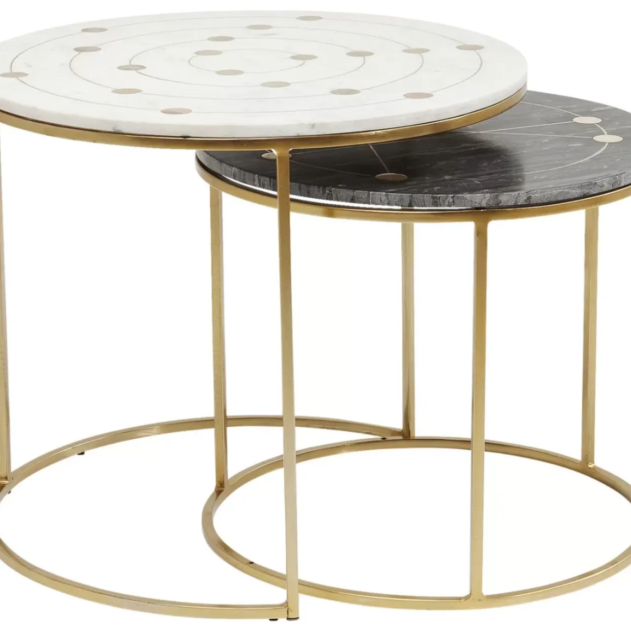 KARE Design Tische-Beistelltisch Mystic Round Klein (2/Set) O61Cm