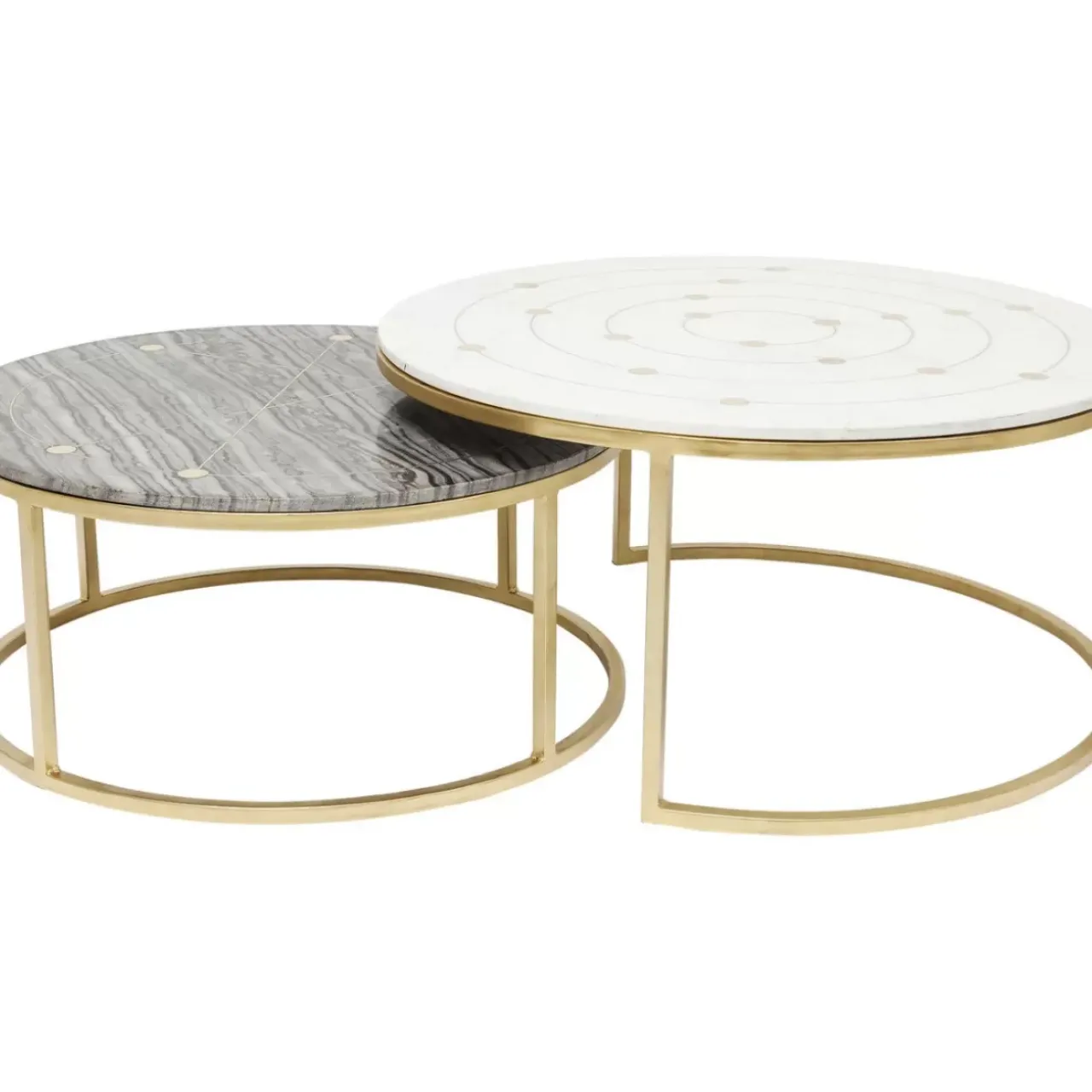 KARE Design Tische-Beistelltisch Mystic Round (2/Set) O90Cm