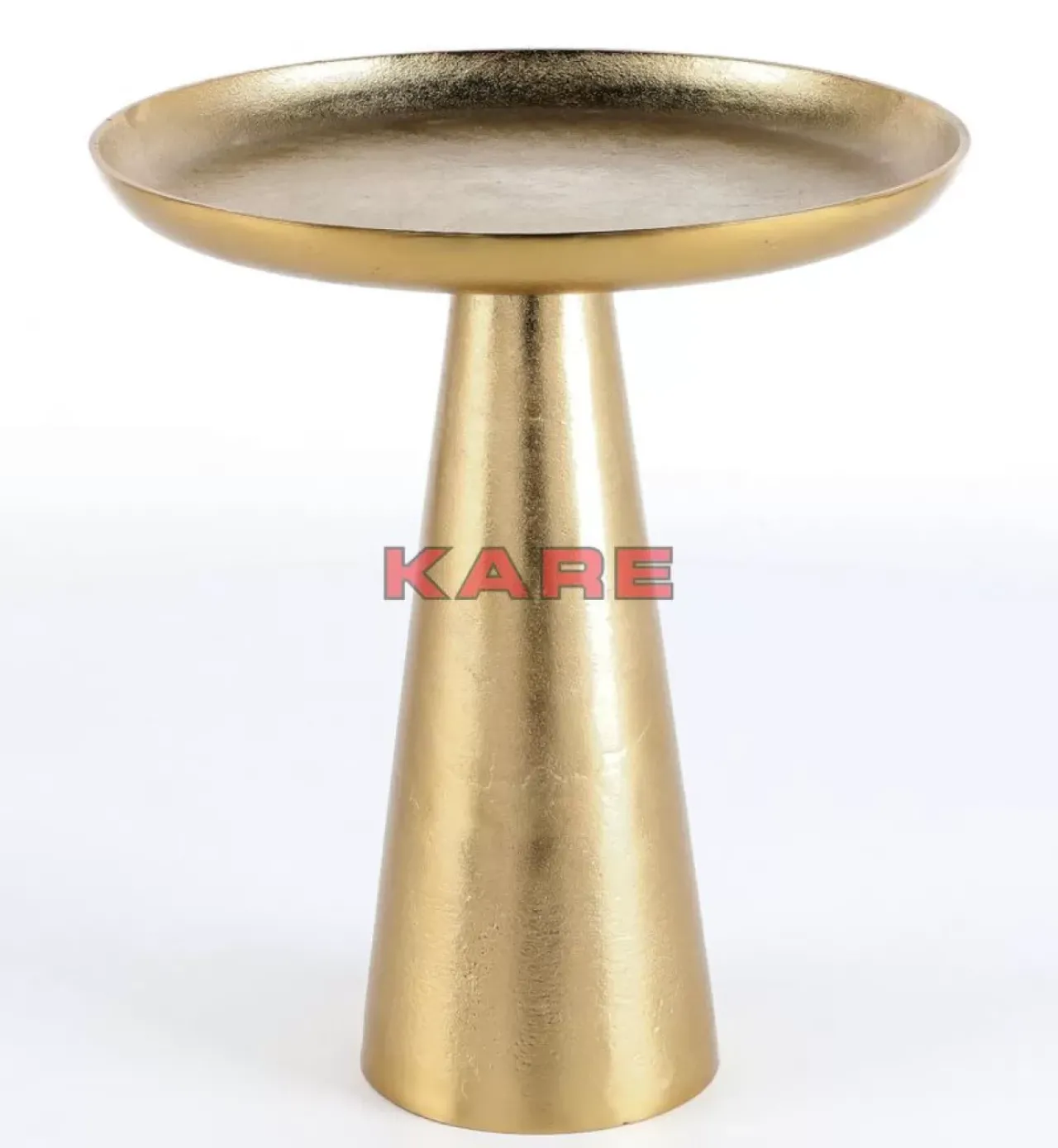 KARE Design Tische-Beistelltisch Plateau Uno Messing O45Cm