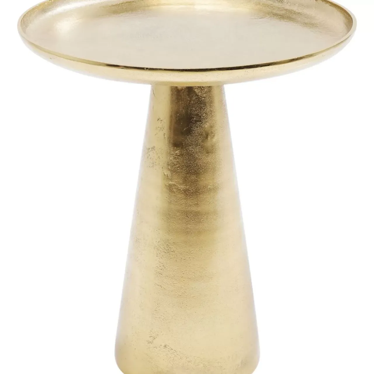 KARE Design Tische-Beistelltisch Plateau Uno Messing O45Cm