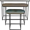KARE Design Tische-Beistelltisch Ray Oval (3/Set)