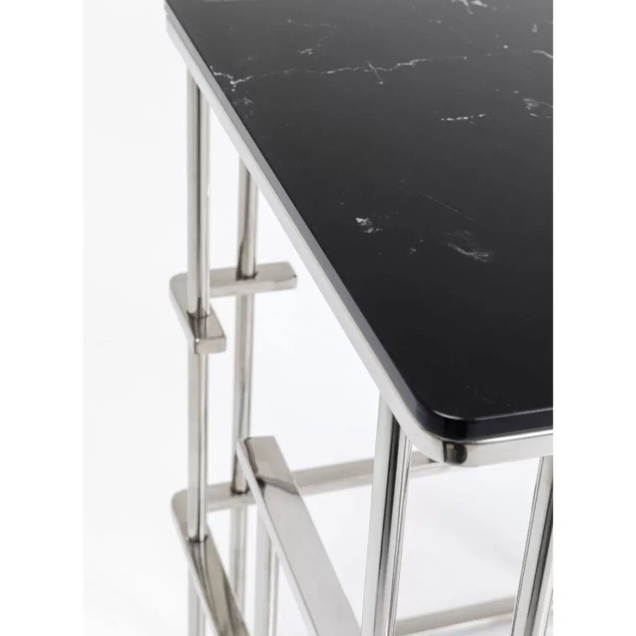 KARE Design Tische-Beistelltisch Rome Silber 40X40Cm