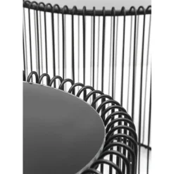 KARE Design Tische-Beistelltisch Wire Schwarz (2/Set) O44Cm