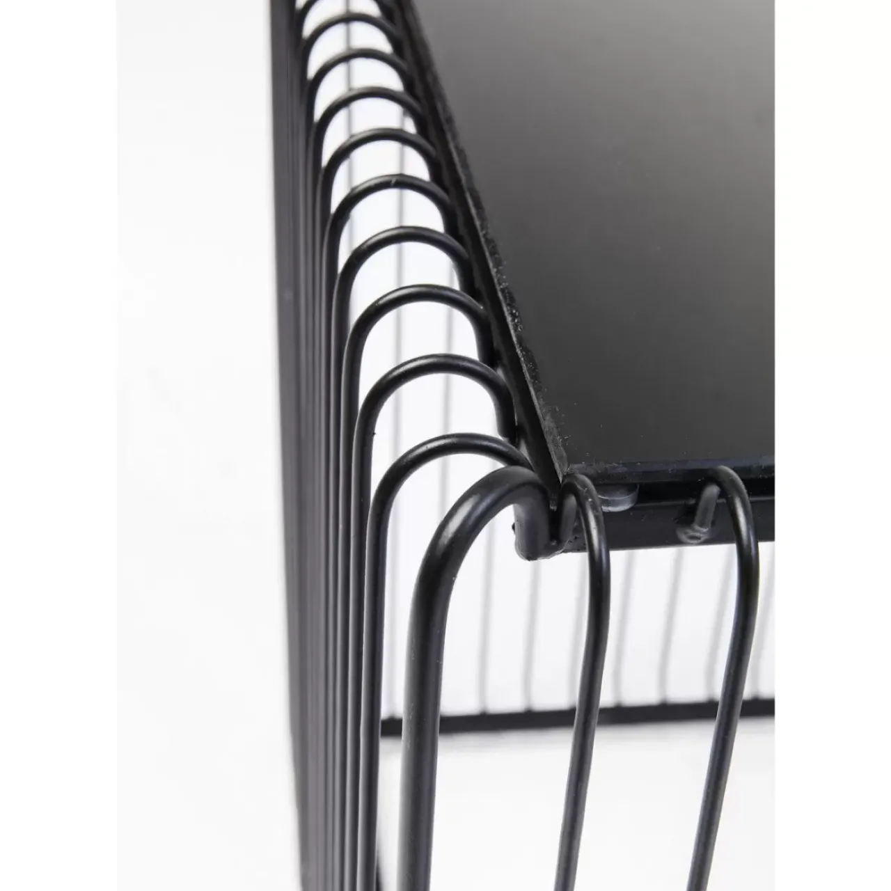KARE Design Tische-Beistelltisch Wire Square Schwarz (2/Set) 45X45Cm