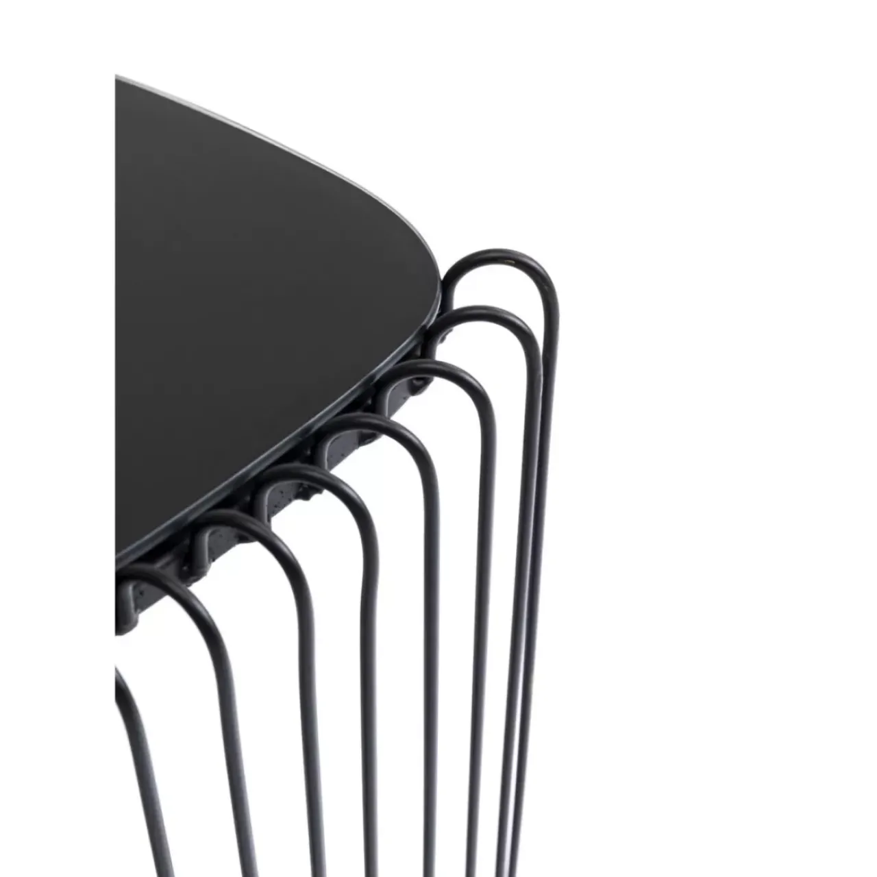 KARE Design Tische-Beistelltisch Wire Triangle Schwarz (2/Set)