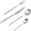 KARE Design Geschirr & Tischaccessoires-Besteck Gloria Matt Silber (16-Tlg.)