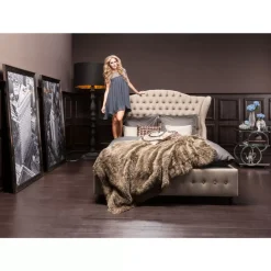 KARE Design Betten-Bett City Spirit Linen Natural 180X200Cm
