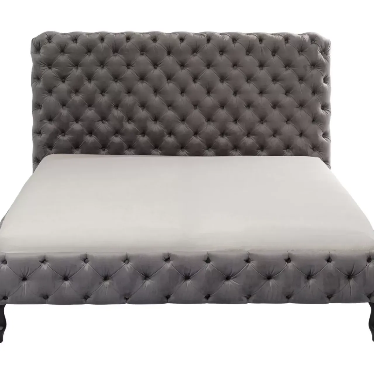 KARE Design Betten-Bett Desire Hoch Silbergrau 180X200 Cm
