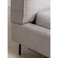 KARE Design Betten-Bett East Side Cord Grau 180X200Cm